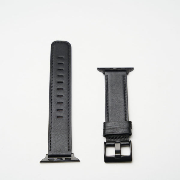 Apple Watch Leder Armband Schwarz