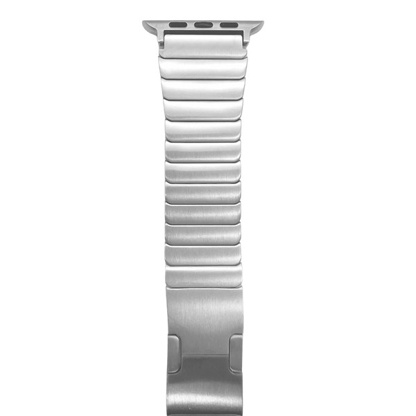 Apple Watch Edelstahlarmband Silber Nah