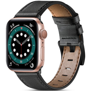 Apple Watch Lederarmband in Schwarz