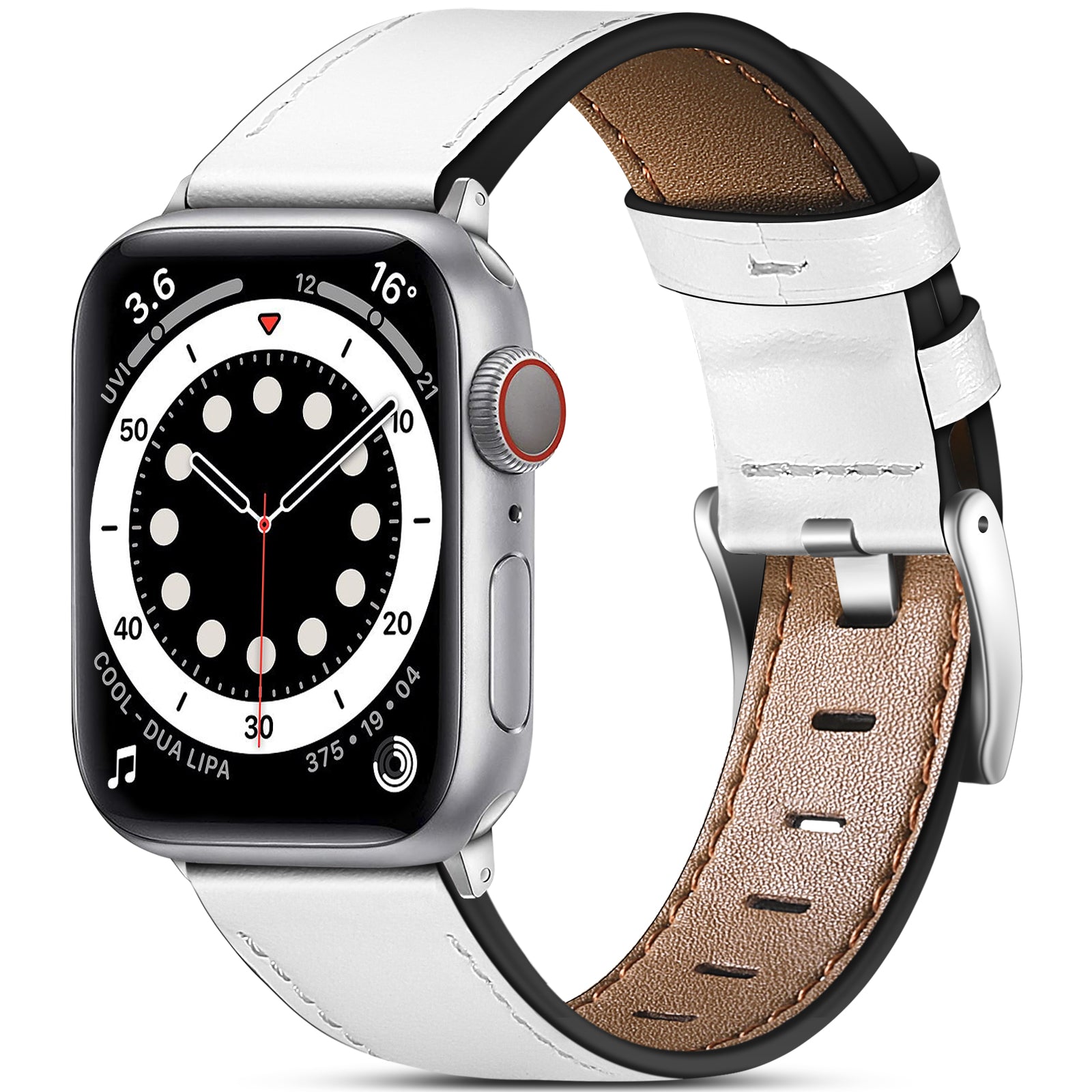 Apple Watch Lederarmband in Weiß