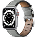 Lade das Bild in den Galerie-Viewer, Apple Watch Lederarmband in Grau
